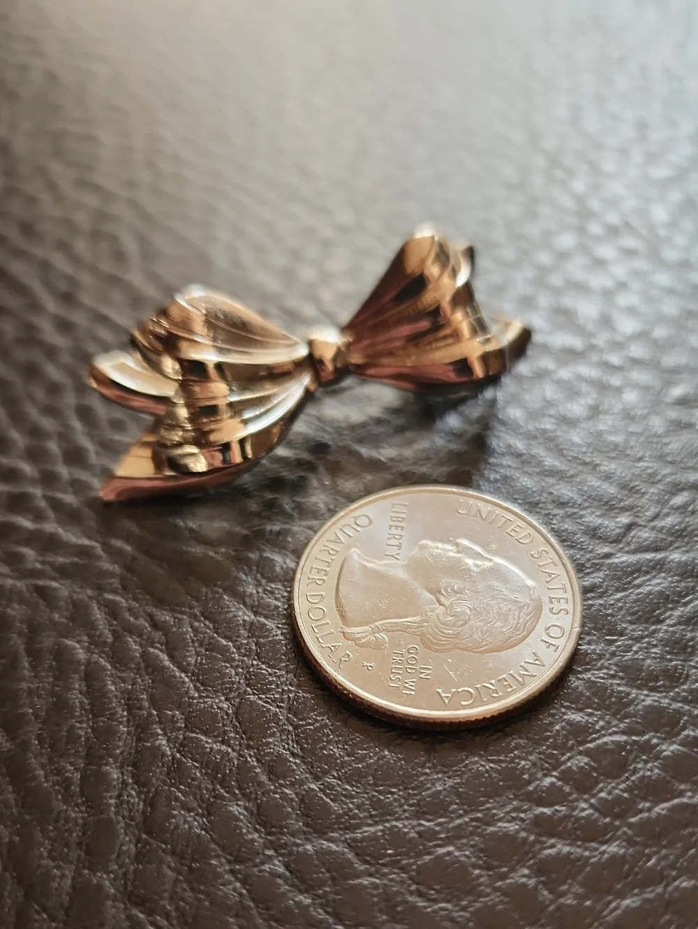 VTG Silver Bow Brooch Pin - Elegant Women Jewelry